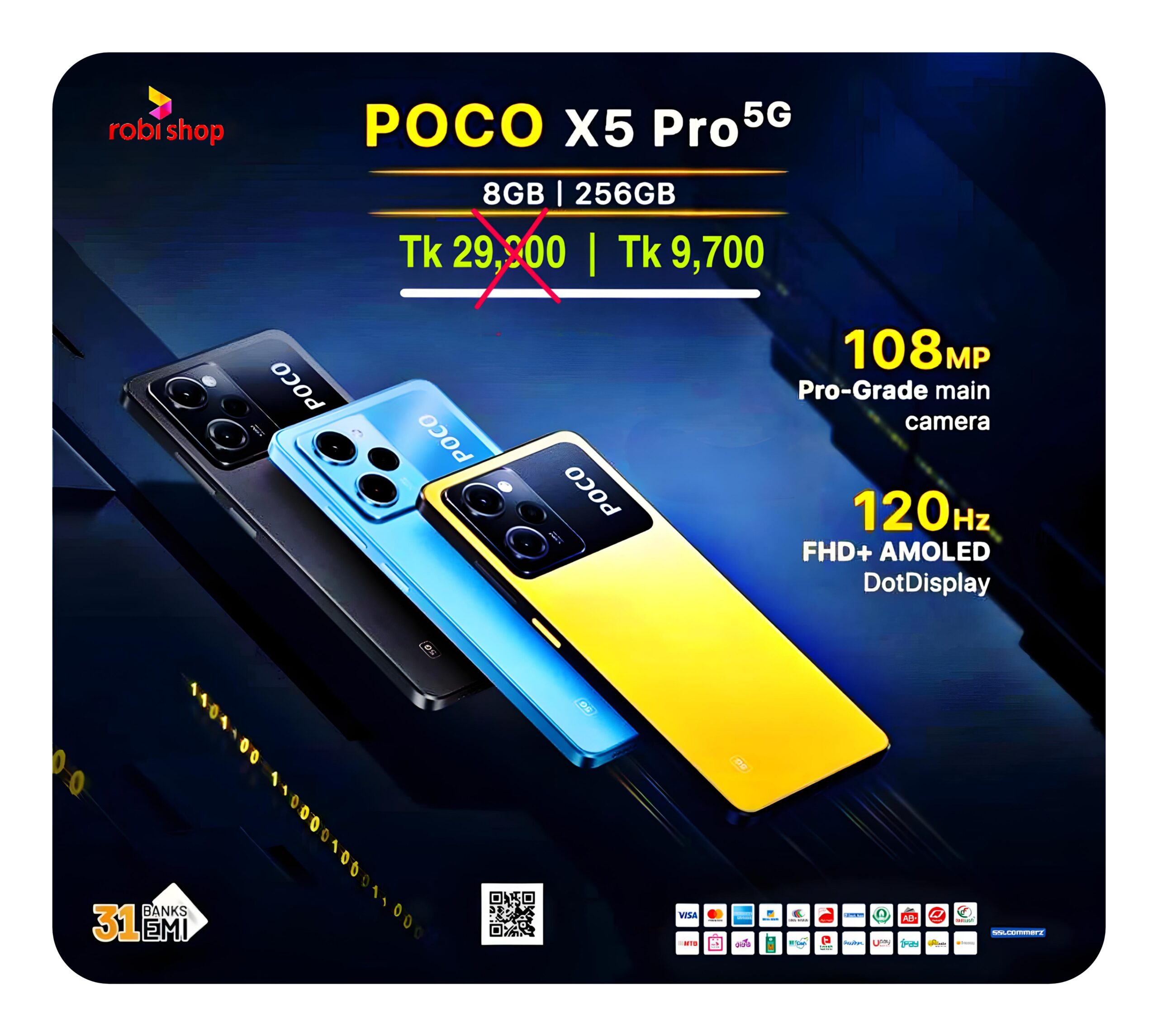 mrD2n20qsnrHd8OzPoajjnkffcvjFbAIYQtrbpxE POCO X5pro 5G, 8/256GB (official Global version) Campaign offer - Image 1